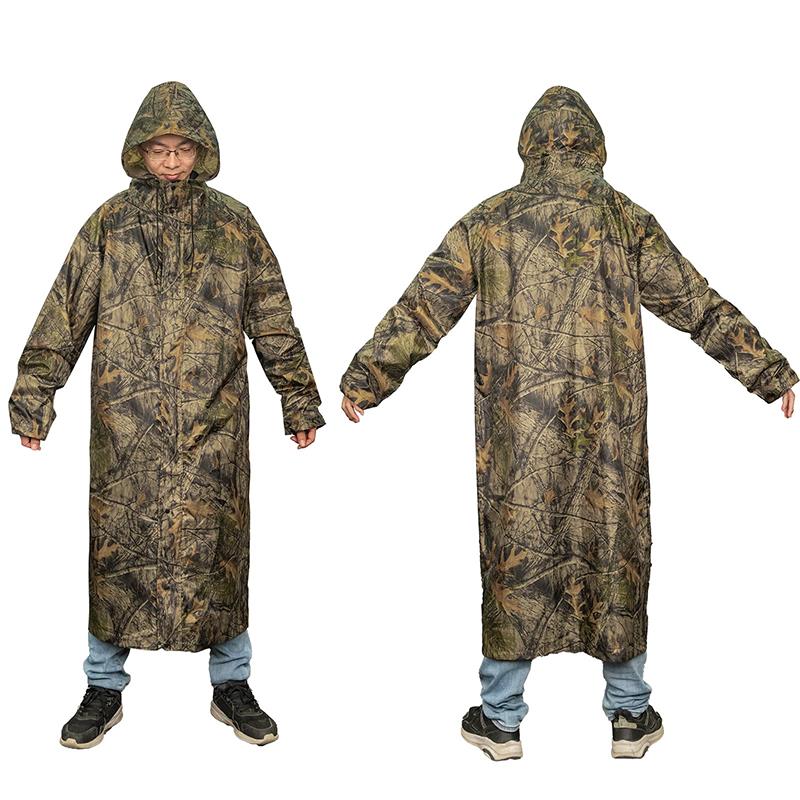 Fishing Rain Suit - 위장 무늬 성인용 롱 방수 방풍