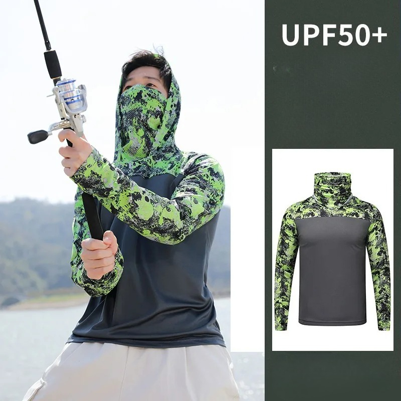 Fishing Shirt Uv Protection - 낚시 셔츠 후드 남성용 자외선 차단