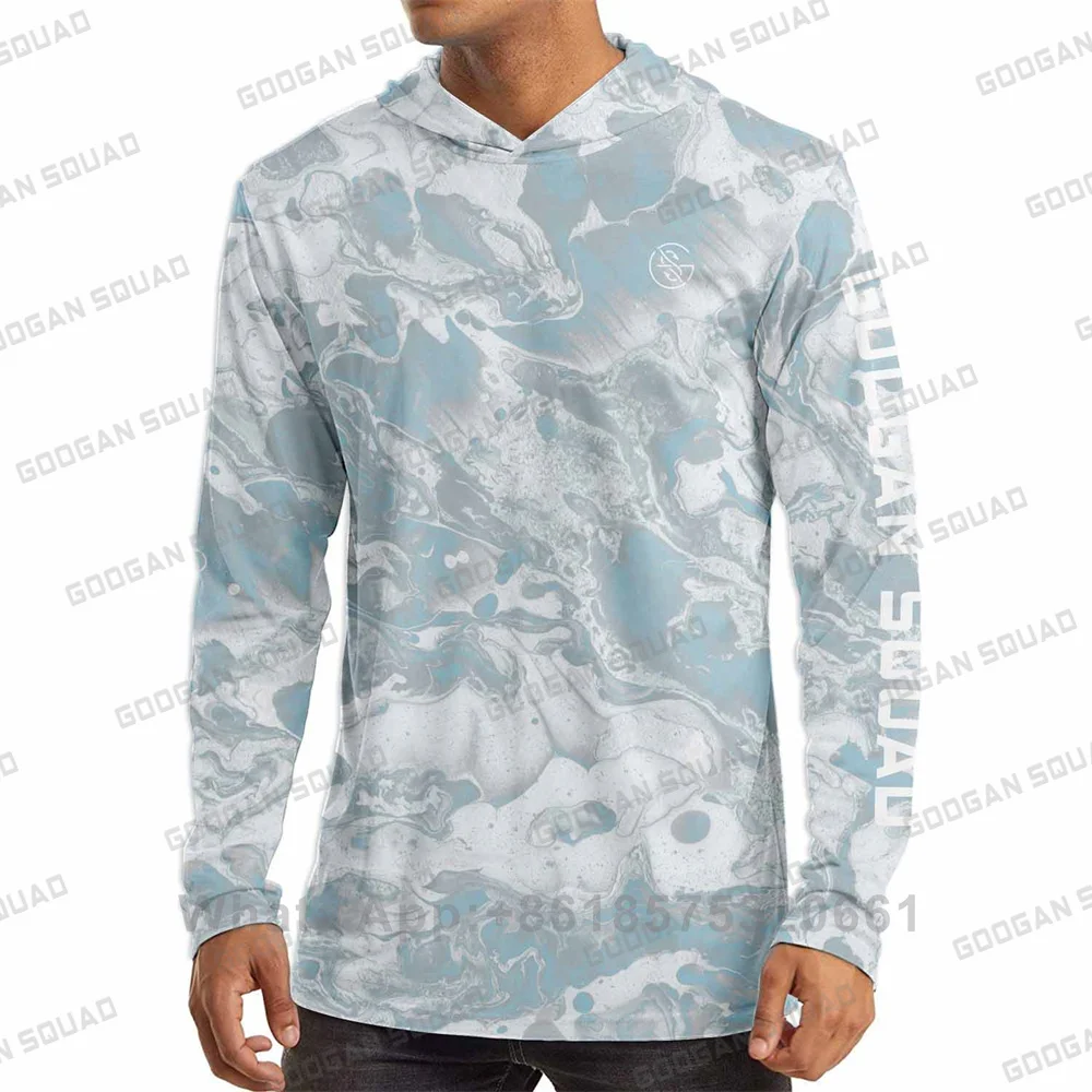 Fishing Shirt Uv Protection - GOOGAN SQUAD 남성용 긴팔 후디 셔츠