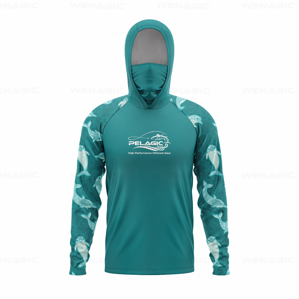 Pelagic gear 남자 후드 낚시 셔츠 긴 소매  - Fishing Shirt Uv Protection 리뷰 및 가격