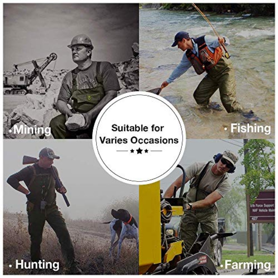 부트풋 체스트 웨이더, 2겹 나일론/PVC 방수 낚시/ - Fishing Waders 리뷰 및 가격