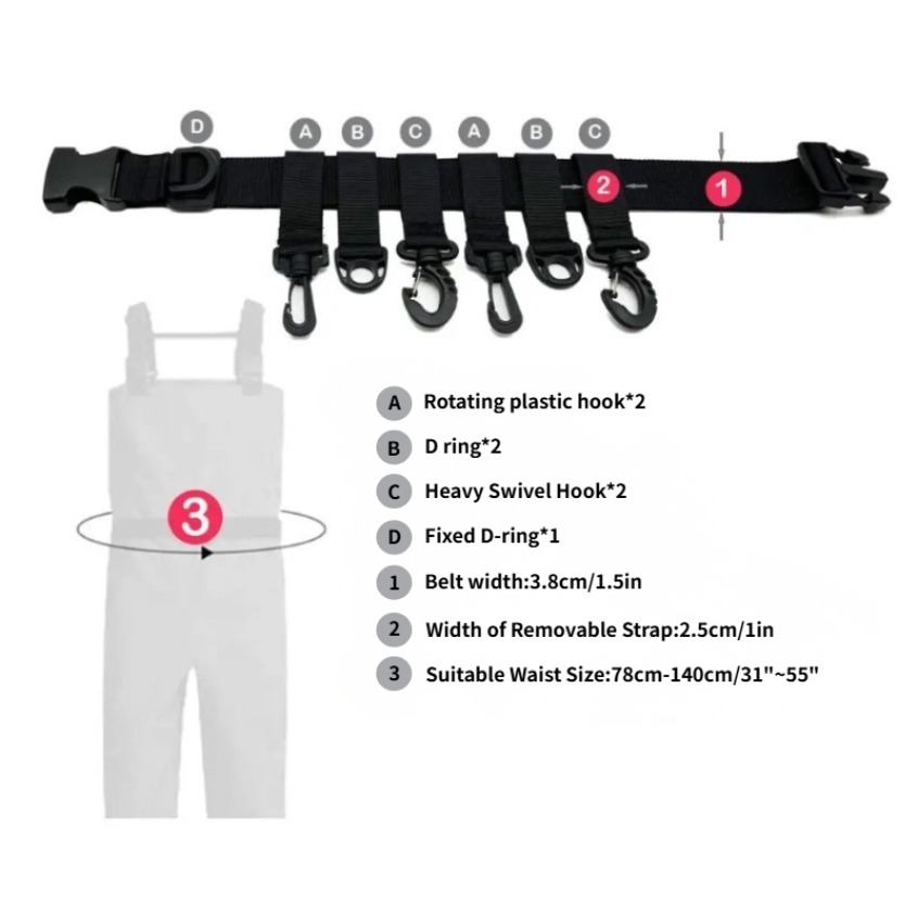 1개 조절 가능한 낚시용 허리벨트 낚싯대 홀더, 가볍고 - Fishing Belt 리뷰 및 가격