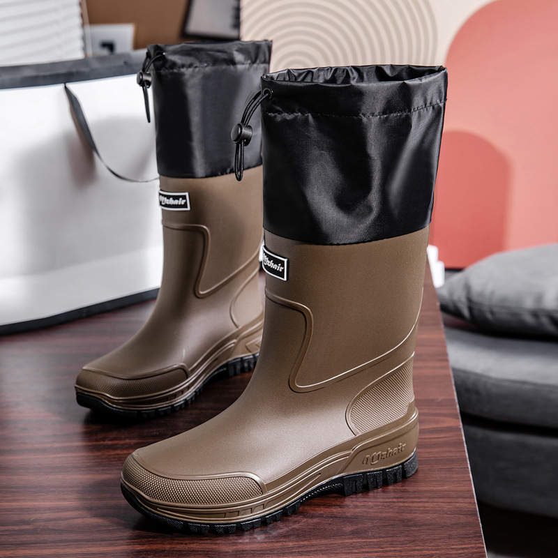 남성용 방수 낚시 배달 라이더 레인부츠, 튼튼한 두꺼운 - Fishing Boots 리뷰 및 가격