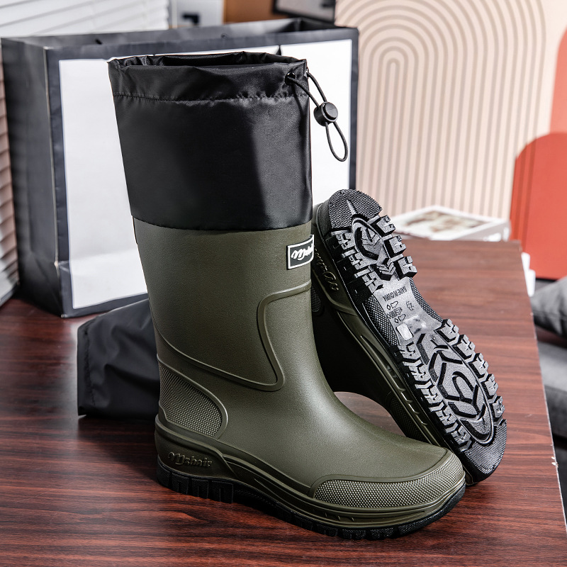 남성용 방수 낚시 배달 라이더 레인부츠, 튼튼한 두꺼운 - Fishing Boots 리뷰 및 가격