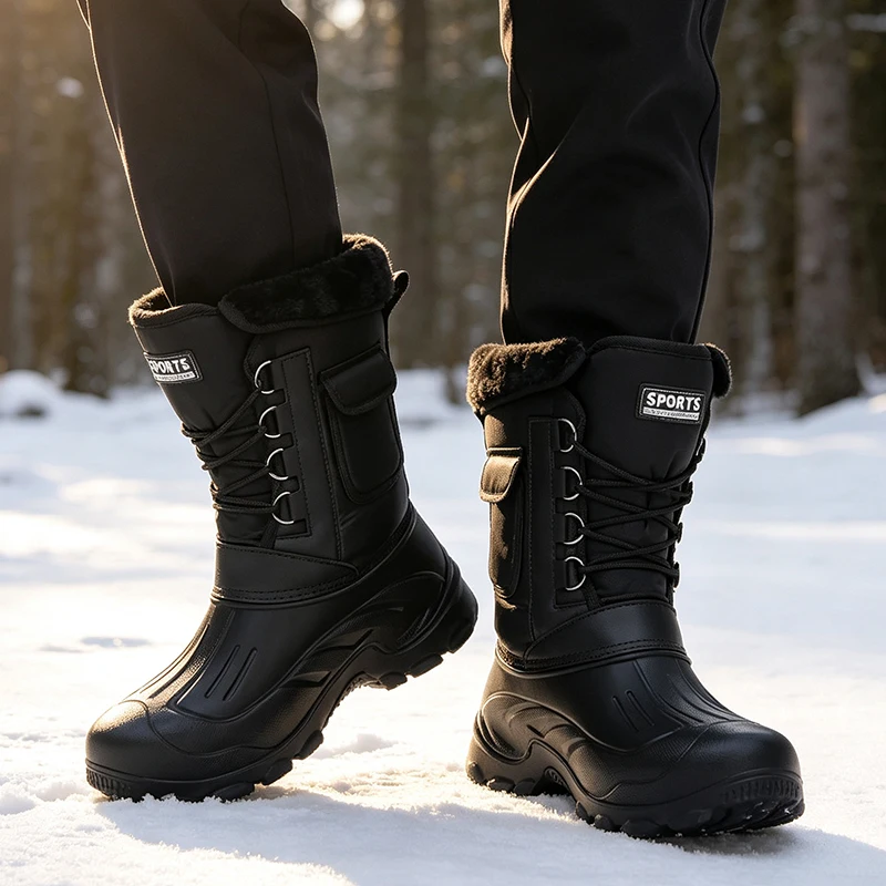 남성 겨울 스노우 부츠 야외 낚시 신발 스노우 트레킹  - Fishing Boots 리뷰 및 가격