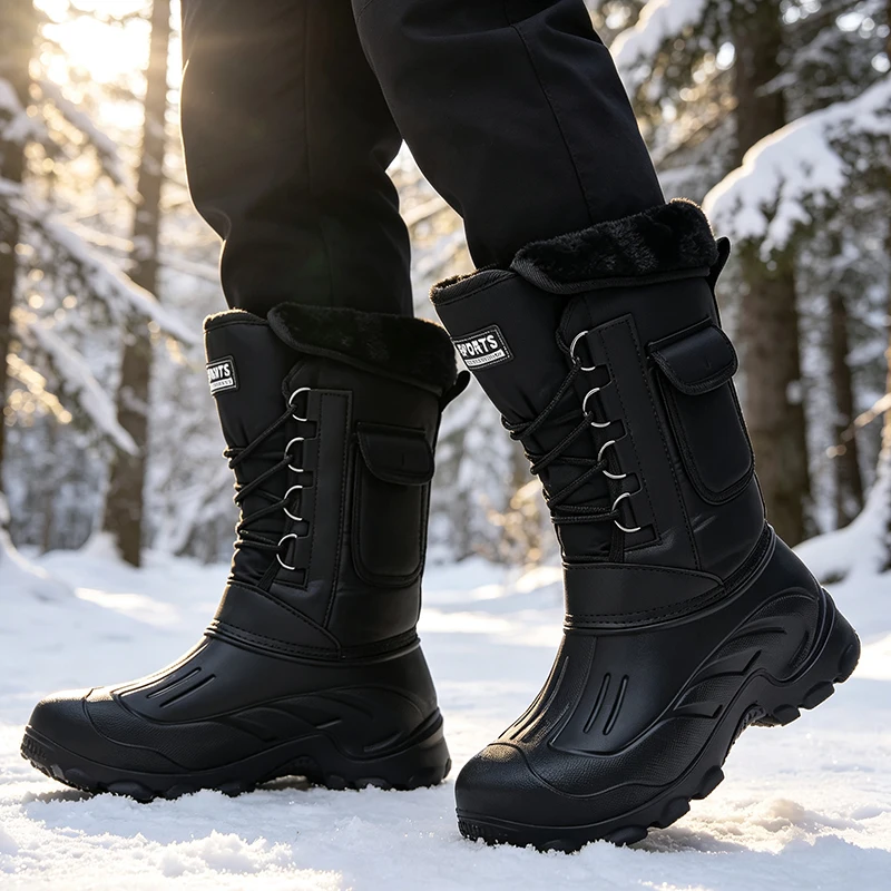 남성 겨울 스노우 부츠 야외 낚시 신발 스노우 트레킹  - Fishing Boots 리뷰 및 가격