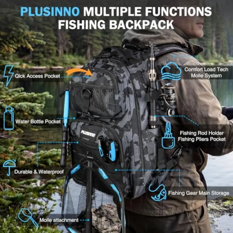 야외용 낚시 배낭, 카모 그린 방수 폴리에스터 소재,  - Fishing Backpack 리뷰 및 가격