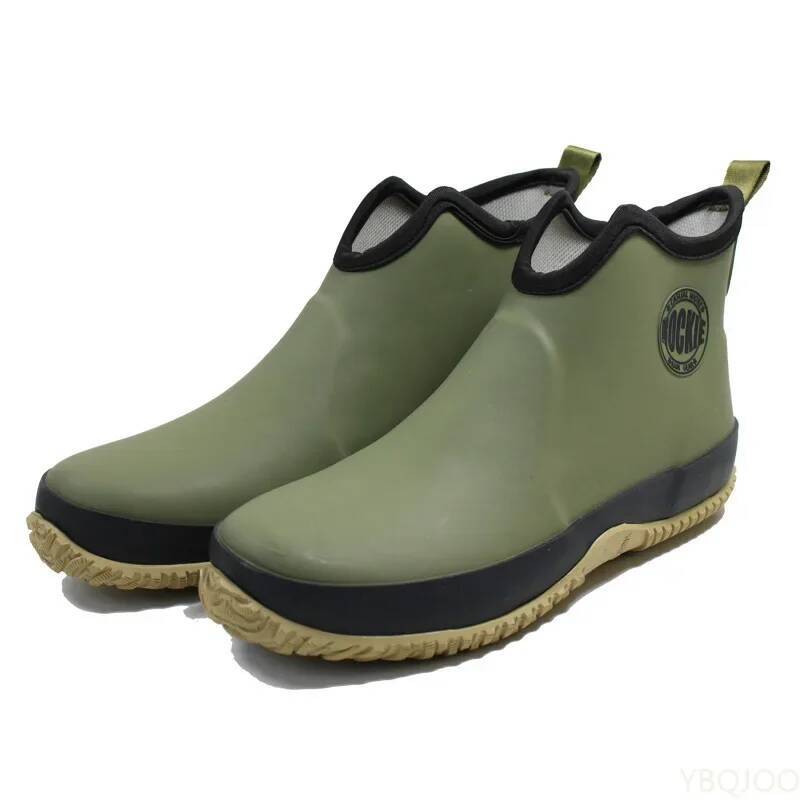 남성용 미끄럼 방지 방수 고무 발목 야외 레저 낚시 부 - Fishing Boots 리뷰 및 가격