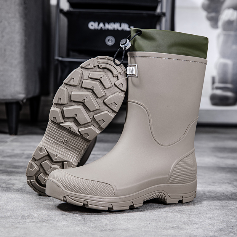 남녀공용 두꺼운 밑창 내마모성 고무신, 중간 길이 방수 - Fishing Boots 리뷰 및 가격