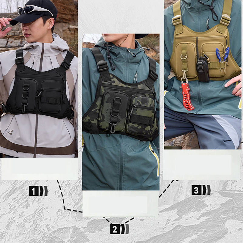 전술 몰리 프론트 체스트 리그 조끼 가방 야외 스포츠  - Fishing Backpack 리뷰 및 가격