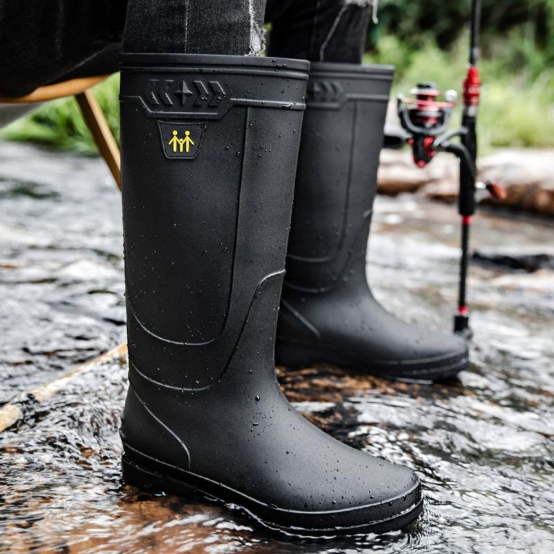남성용 장화 작업 부츠 남성용 방수 부츠 슬립 하이 탑 - Fishing Boots 리뷰 및 가격