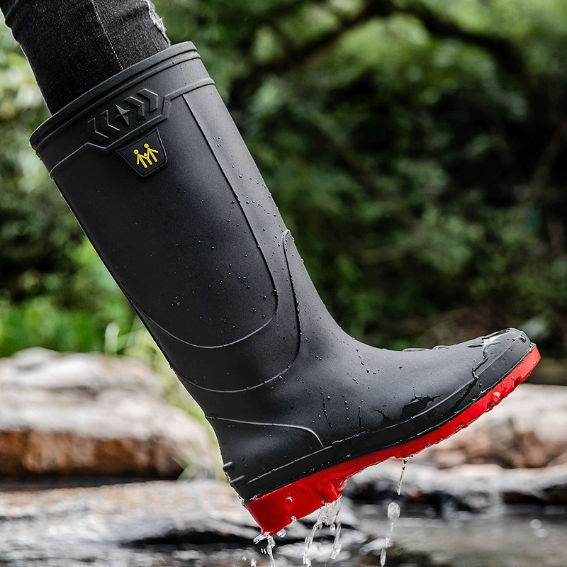 남성용 장화 작업 부츠 남성용 방수 부츠 슬립 하이 탑 - Fishing Boots 리뷰 및 가격